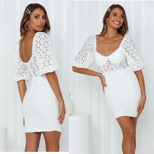 White Bachelorette Hello Molly Dress